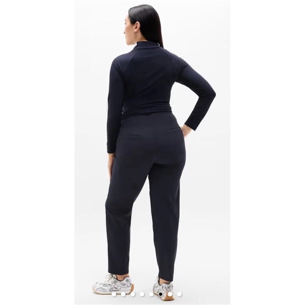 Athleta Endless High Rise Pants Navy Blue Stretch Pockets Women's Size‎ 14 - Picture 5 of 14